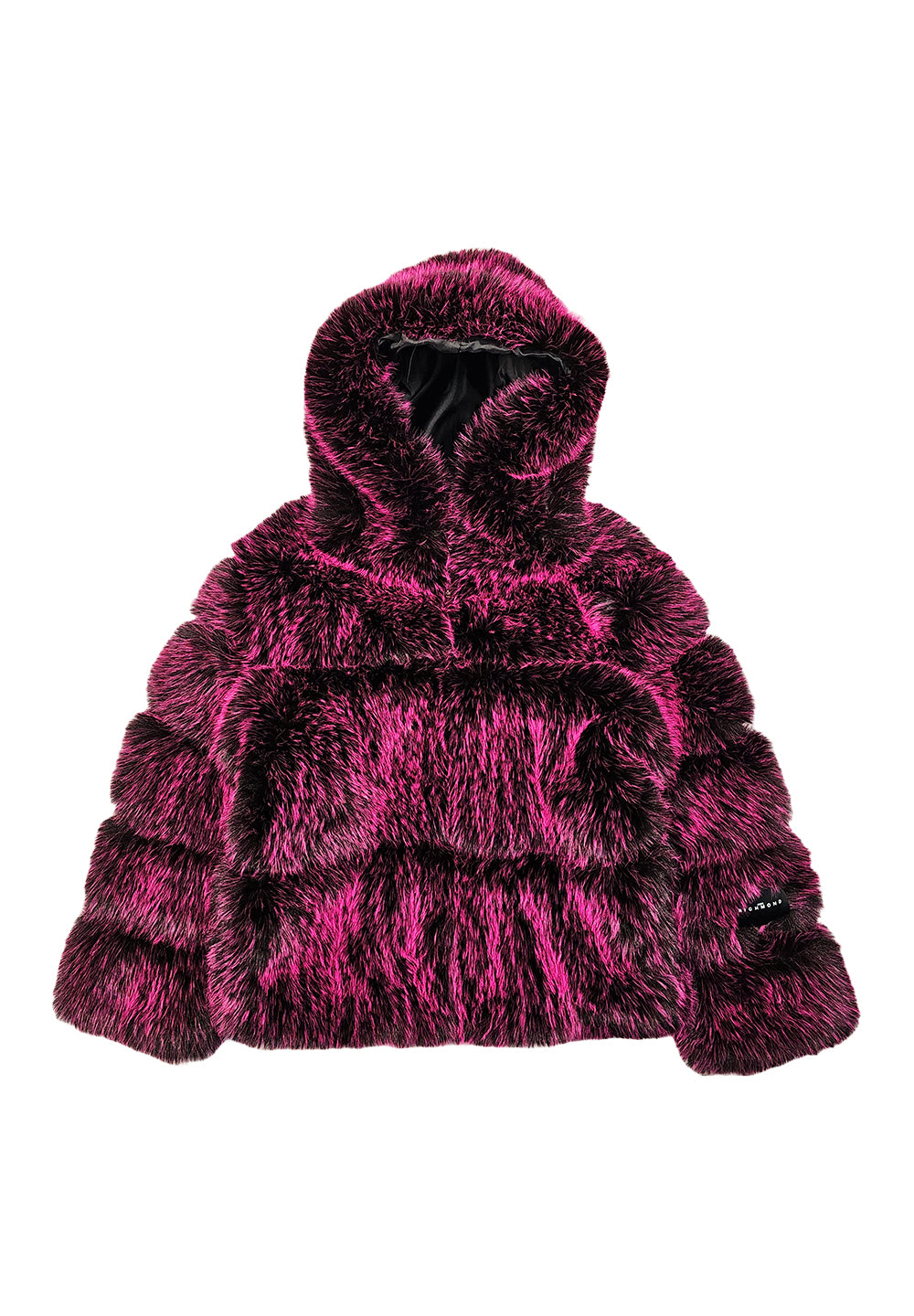 Manteau en fausse fourrure fuchsia pour fille