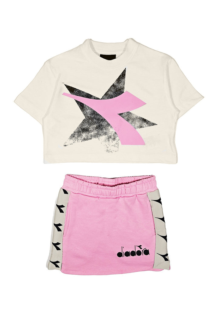 Creme-rosa Set für Neugeborene
