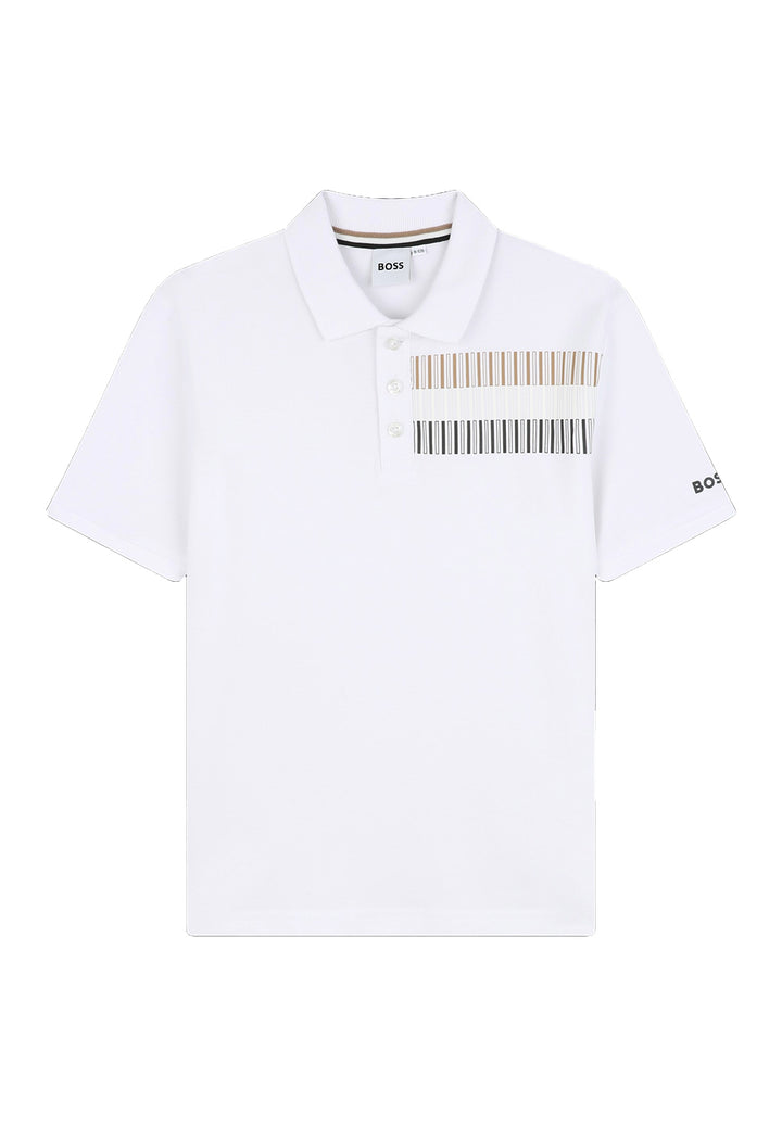 Polo blanca para niño
