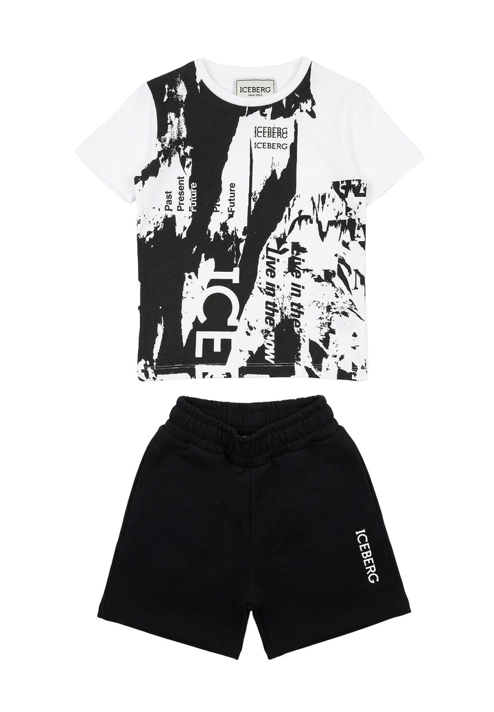 Schwarz-weißes Babyset