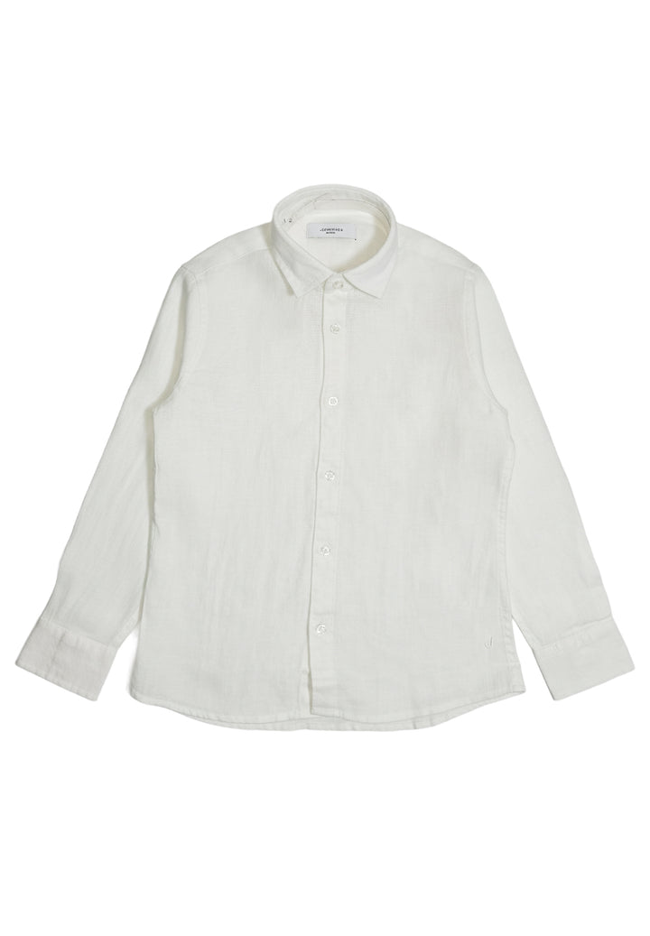 Chemise en lin blanc pour enfant