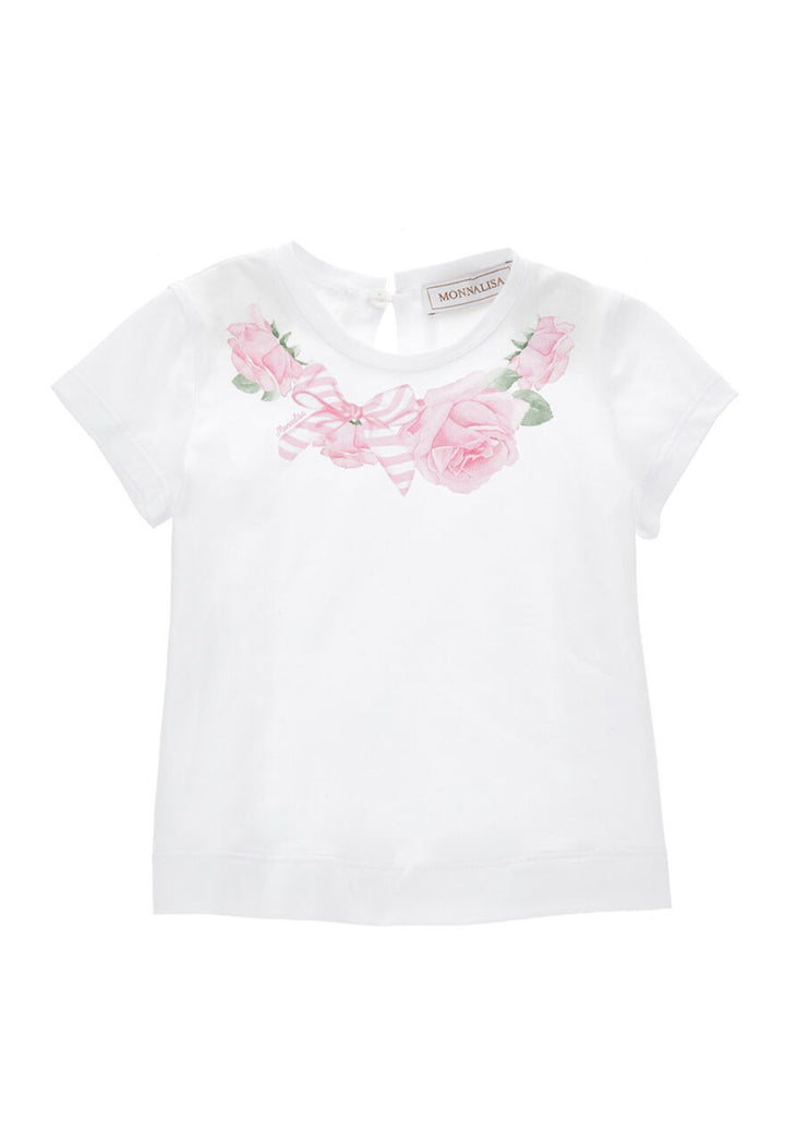 Camiseta blanca para bebé niña