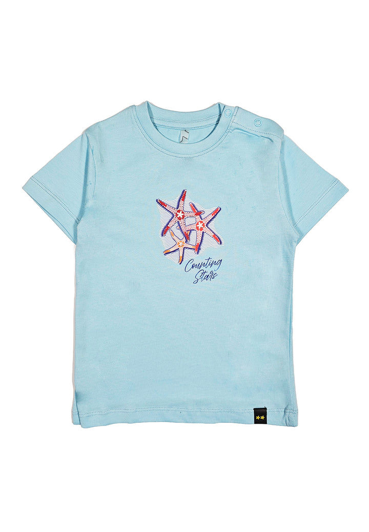 T-shirt celeste per bambino - Primamoda kids