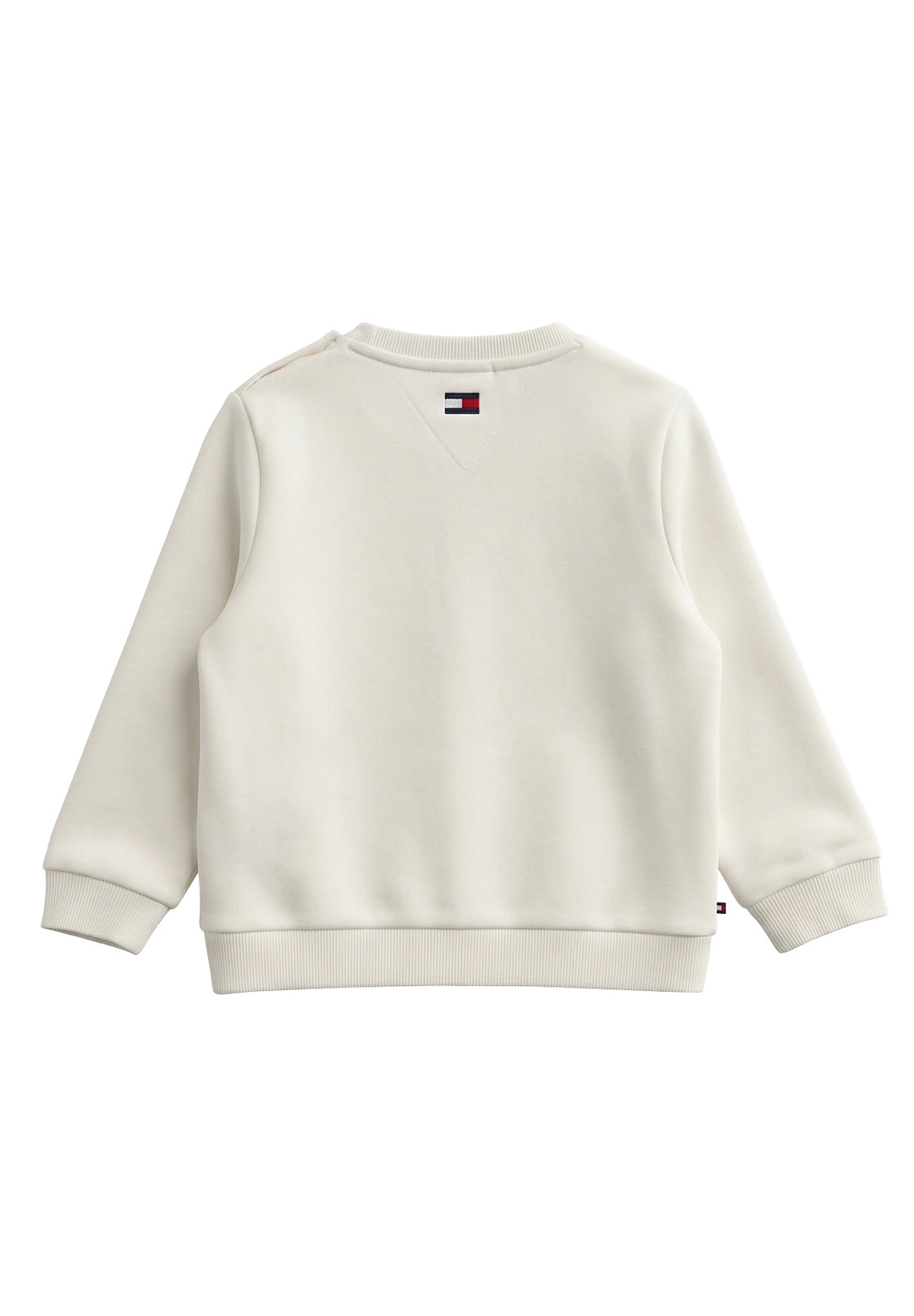 Cream crew neck sweatshirt for newborn