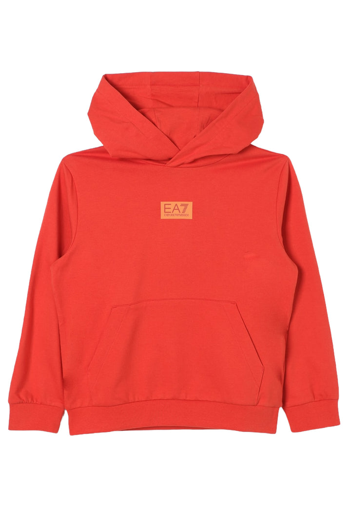 Orange hooded sweatshirt for kids