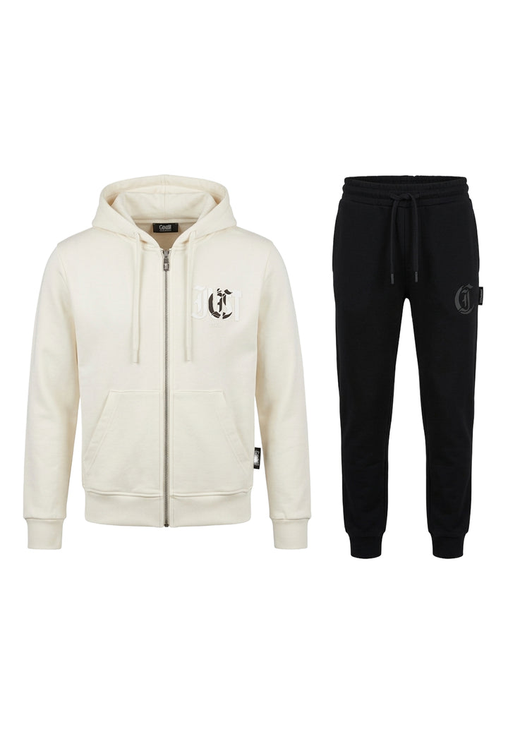 Sweatshirt-Set für Jungen in Creme-Schwarz