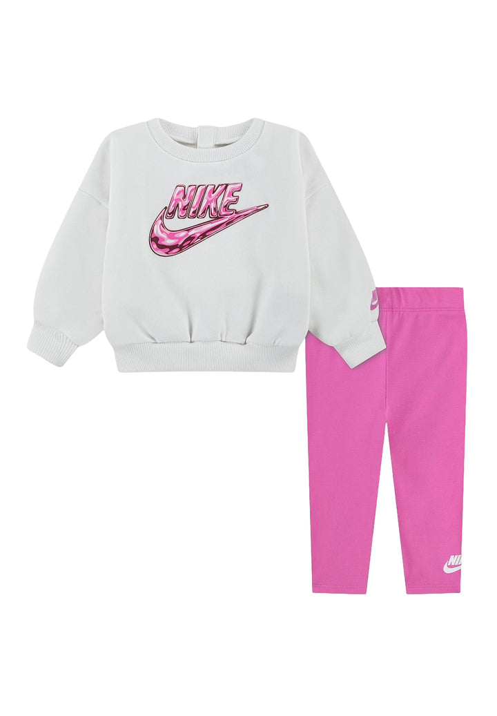 White and pink tracksuit for girls