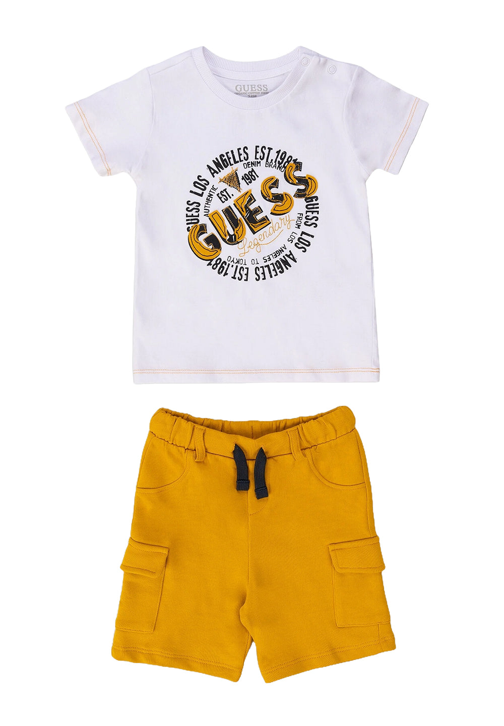White-yellow outfit for newborns