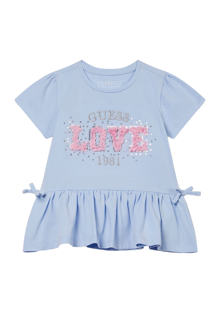 Light blue T-shirt for girls