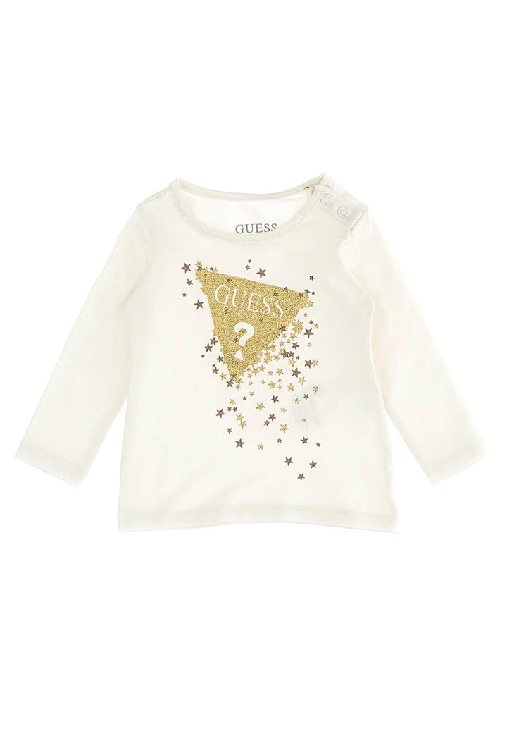 Camiseta blanca para bebé niña
