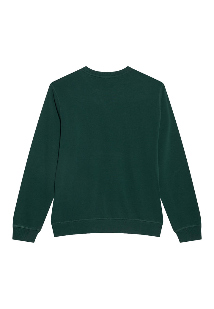 Grünes Sweatshirt mit Rundhalsausschnitt für Kinder