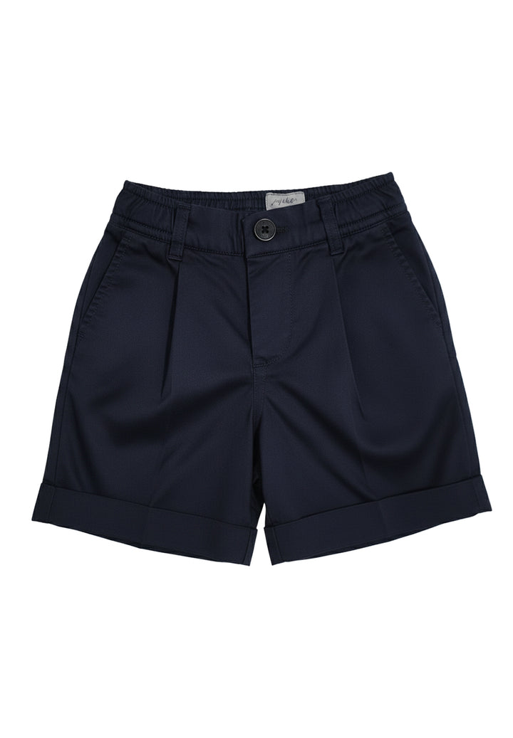 Navy blue Bermuda shorts for baby boy