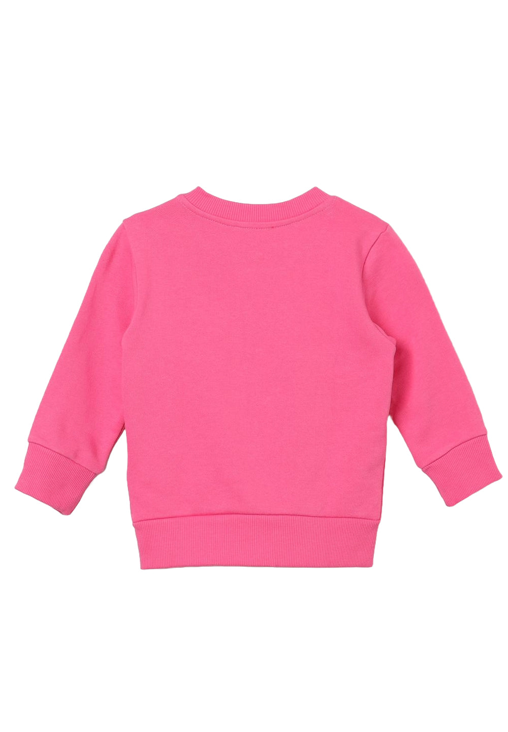 Fuchsia crewneck sweatshirt for baby girl