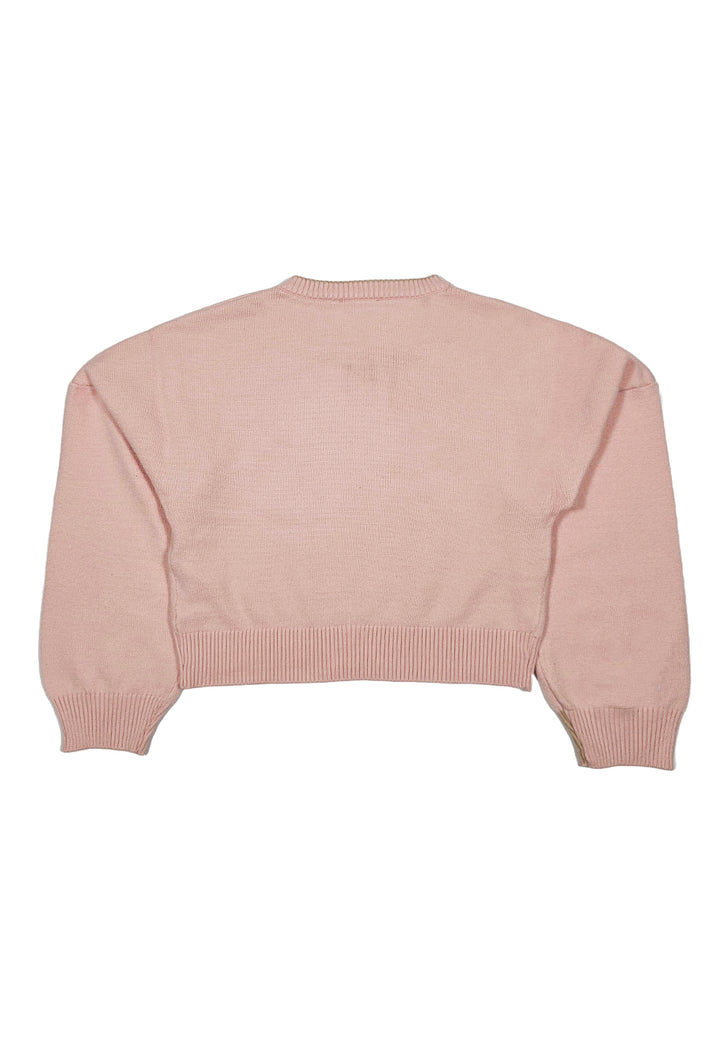 Pink sweater for baby girl