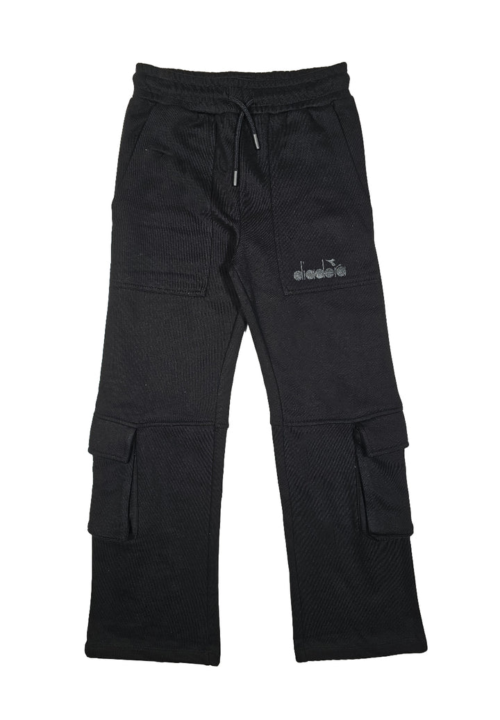 Pantalone felpa nero per bambina - Primamoda kids