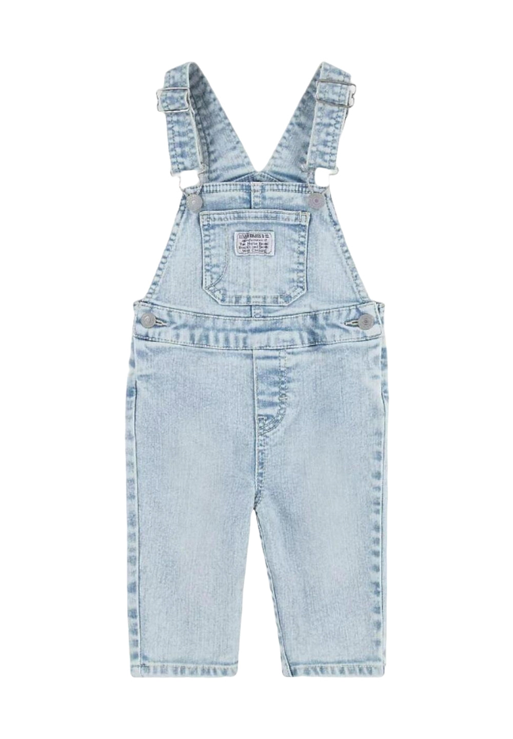 Peto azul denim claro para bebé