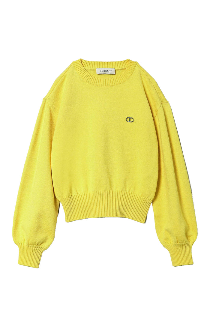Pull jaune pour fille