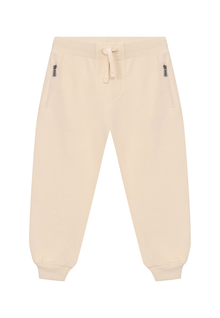 Cream sweatpants for kids