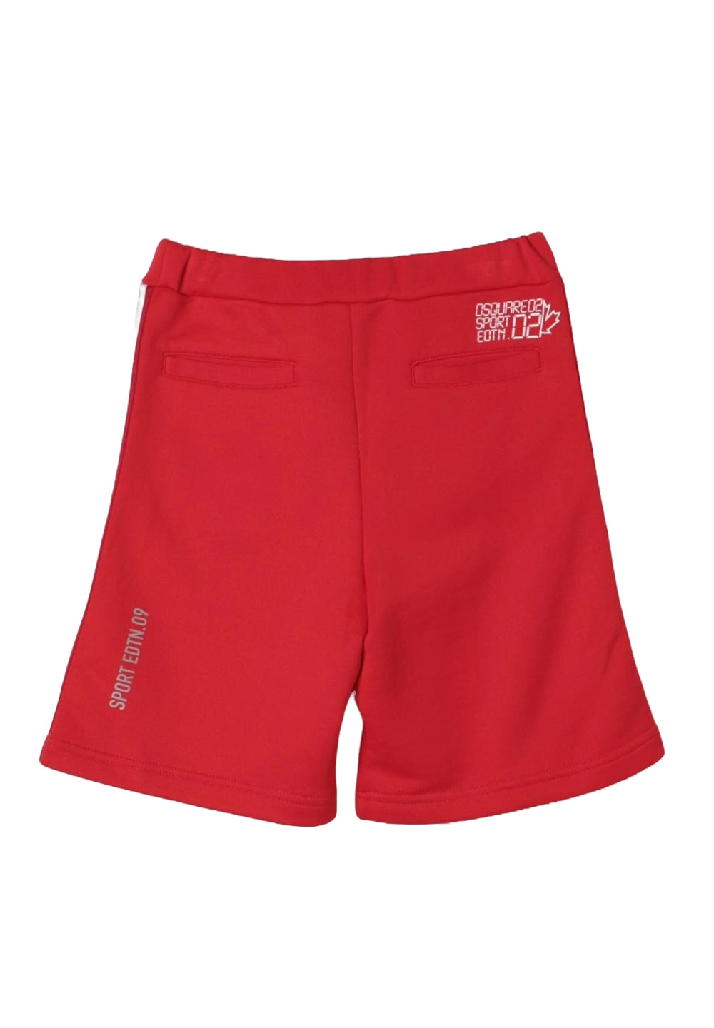 Rote Sweatshirt-Bermudashorts für Jungen