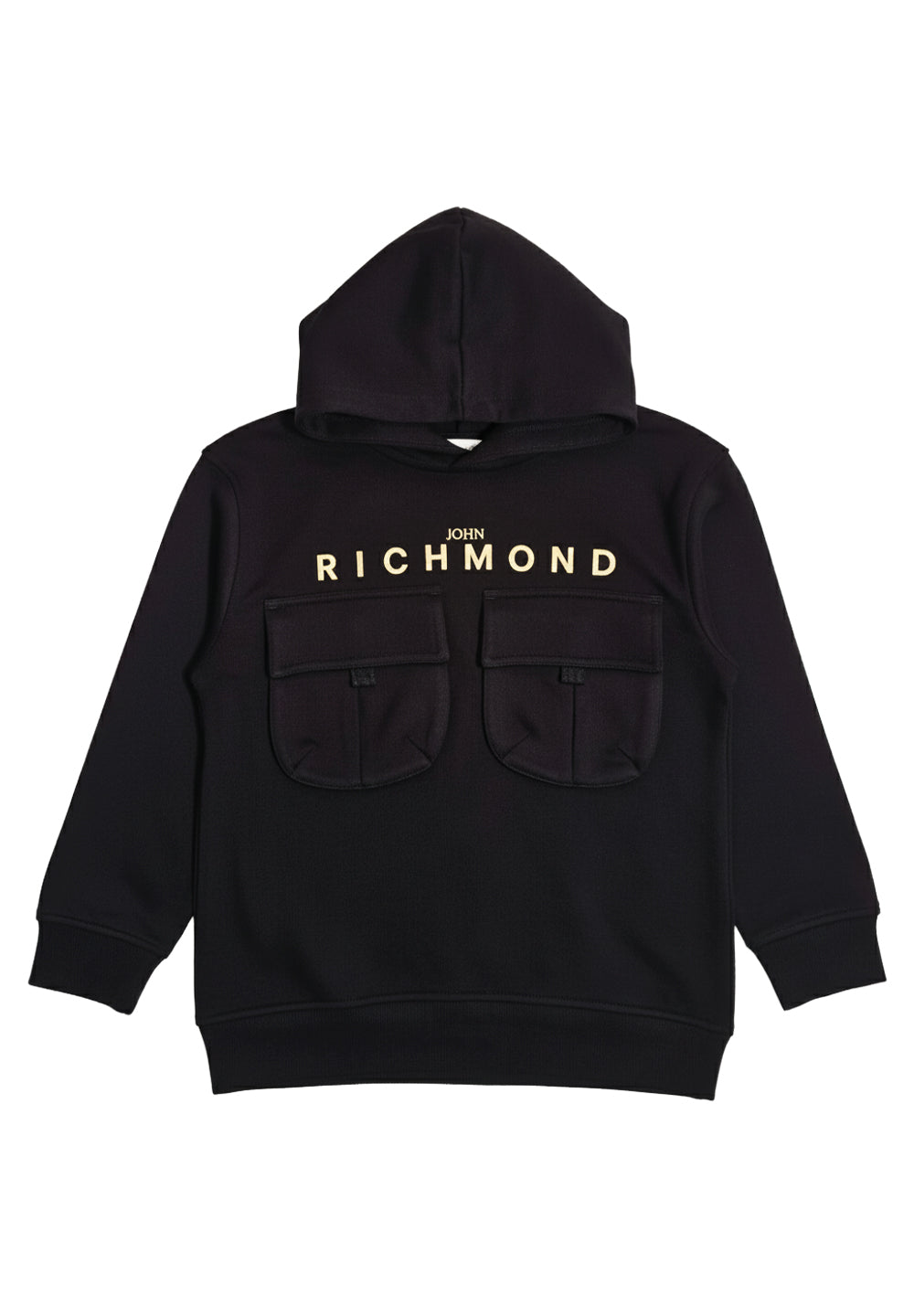 Black hooded sweatshirt for kids