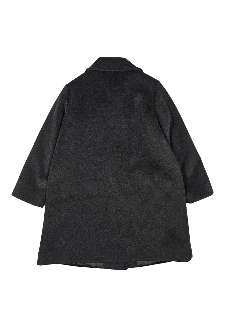 Schwarzer Mantel für Mädchen
