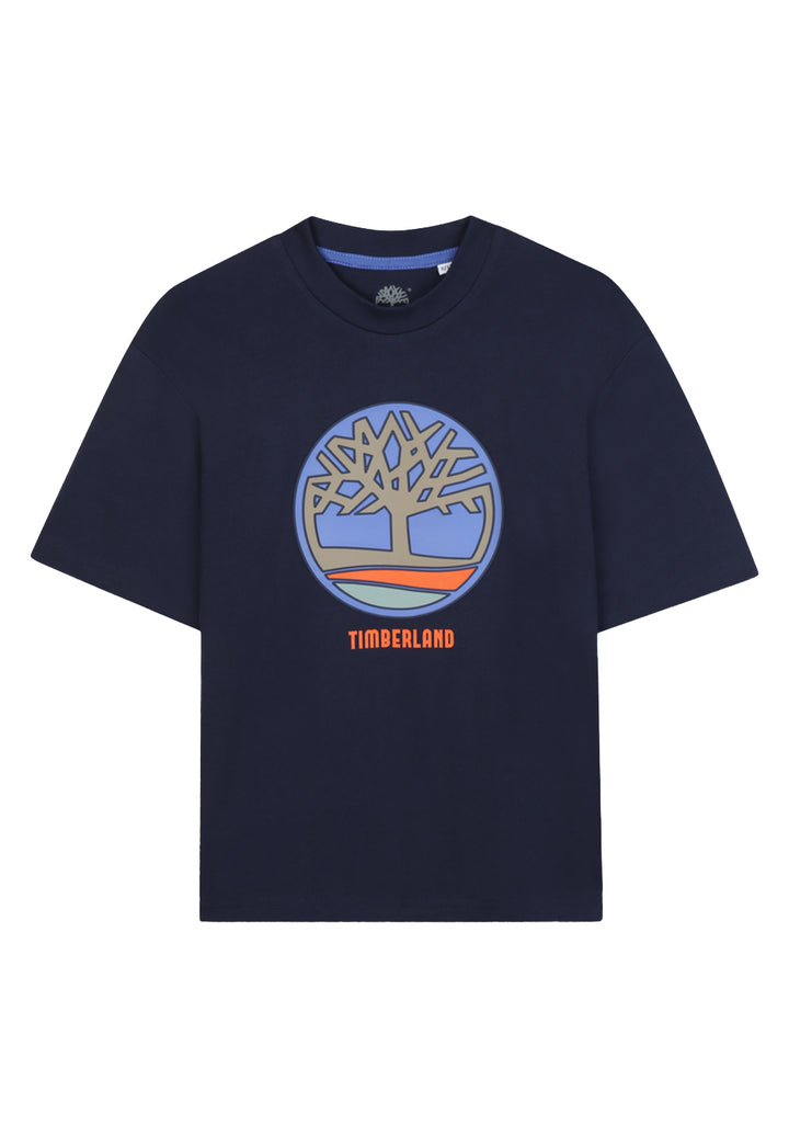 Navy blue T-shirt for boys