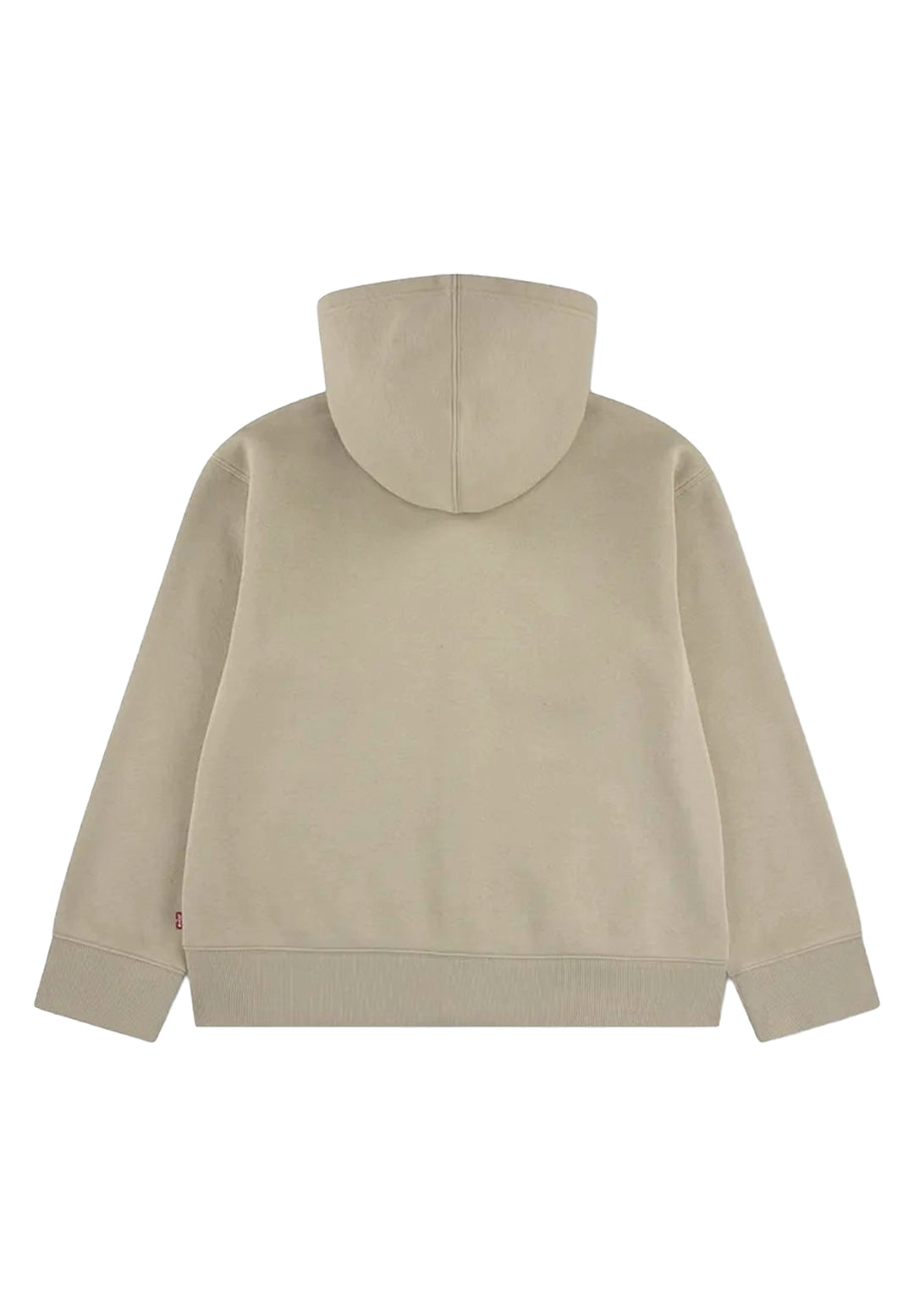 Sudadera con cremallera beige para niño