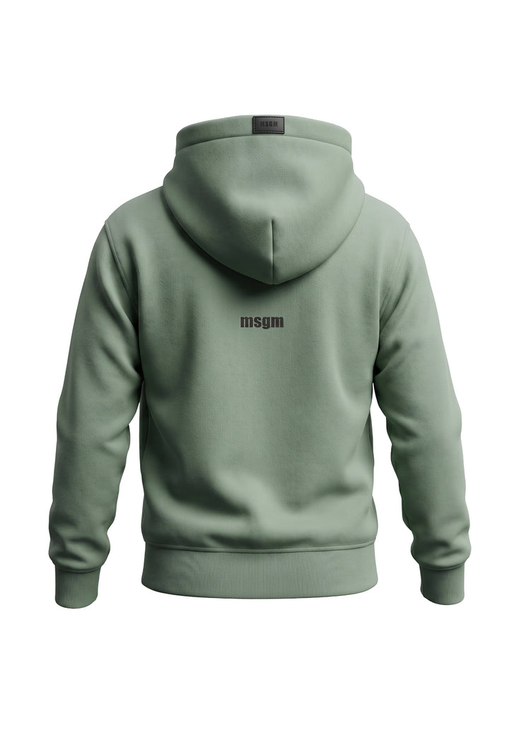 Green hooded sweatshirt for child