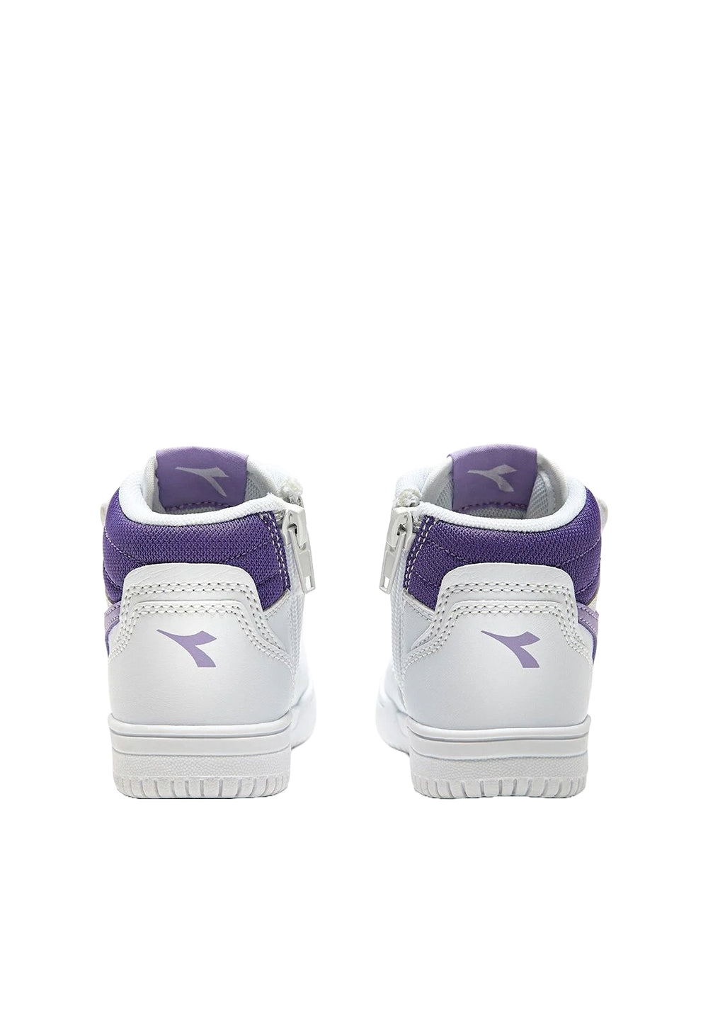 Chaussures blanches et violettes pour nouveau-nés