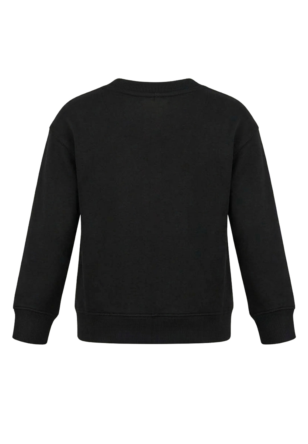 Schwarzes Rundhalsshirt für Mädchen
