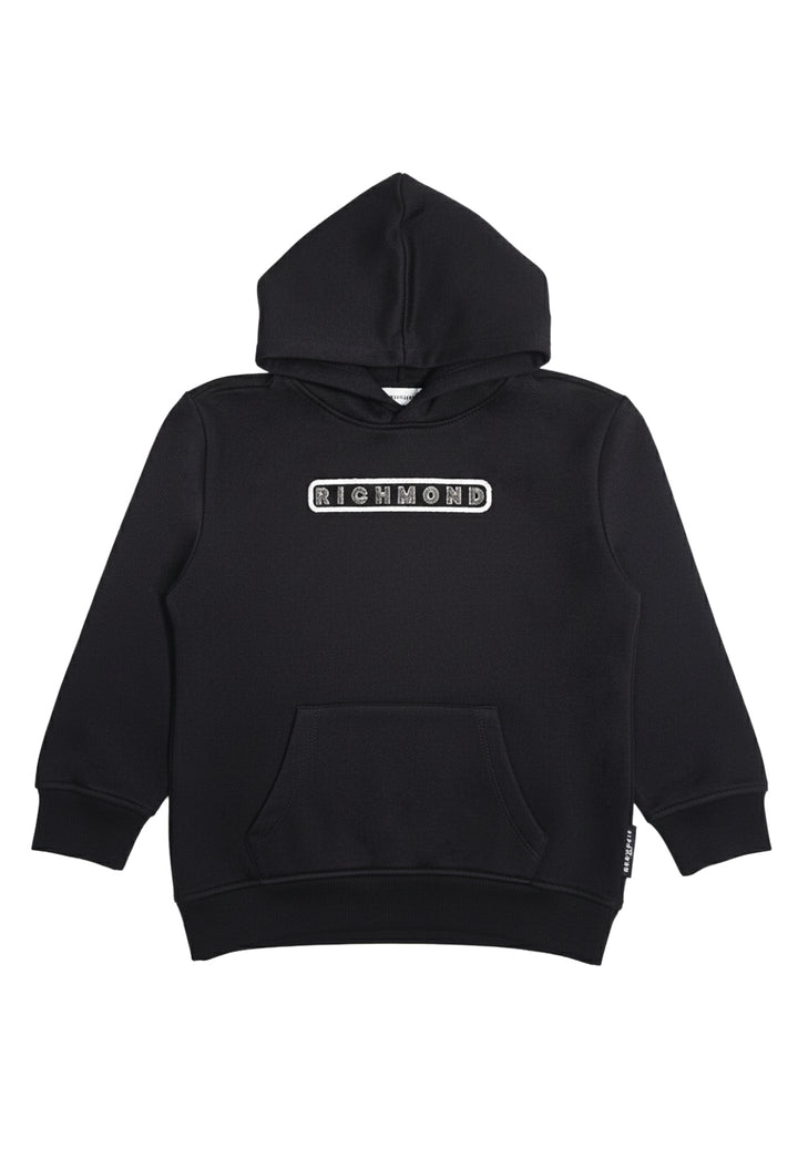 Sudadera con capucha negra para niño