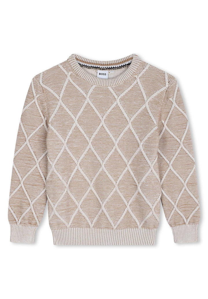 Pull beige pour enfant