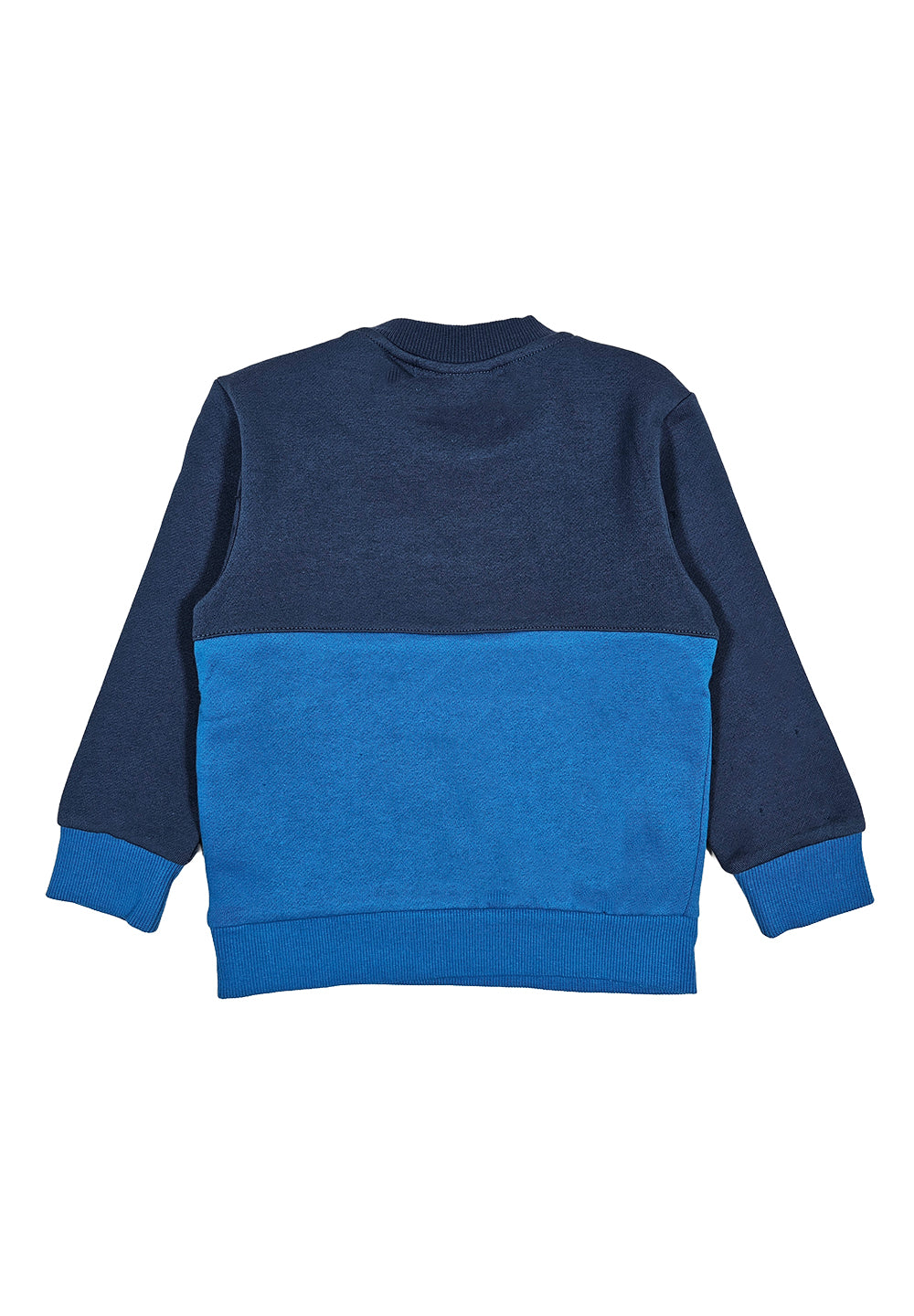 Blue crew neck sweatshirt for baby