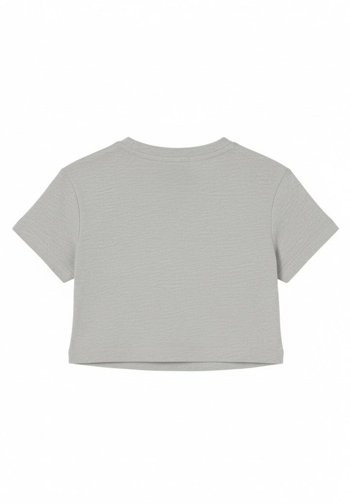Baby girl's grey t-shirt