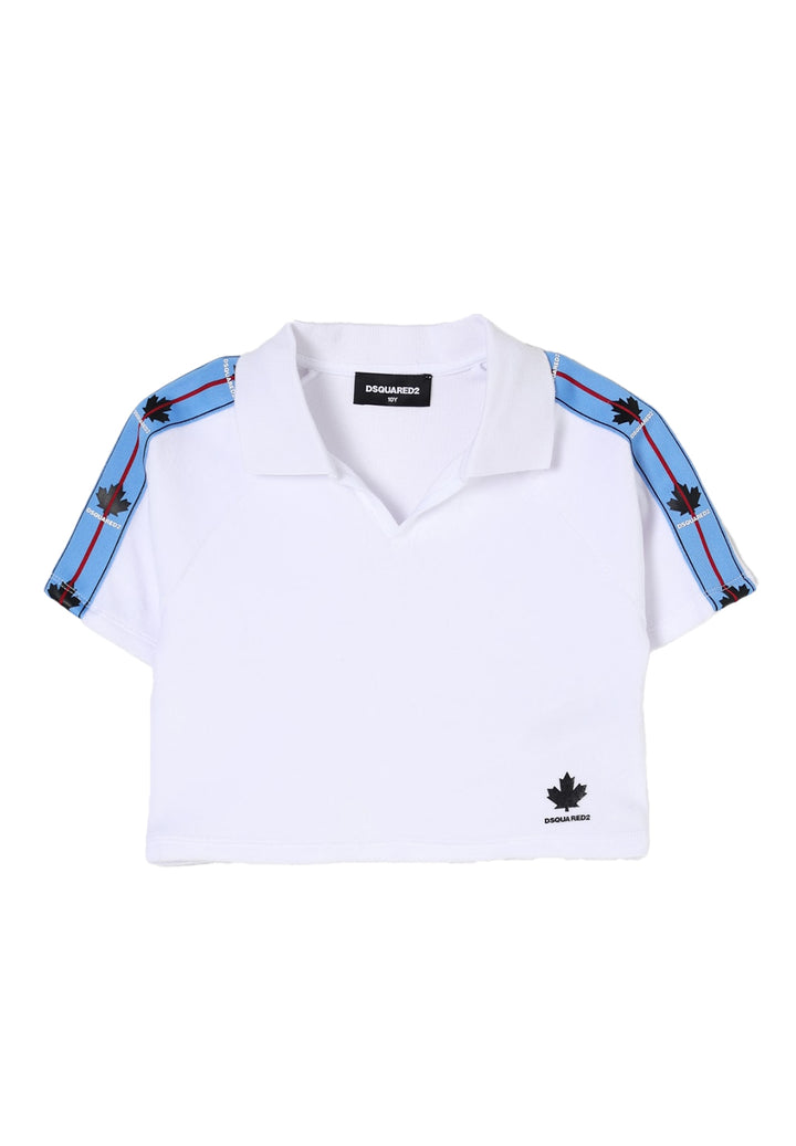 Polo blanc pour filles