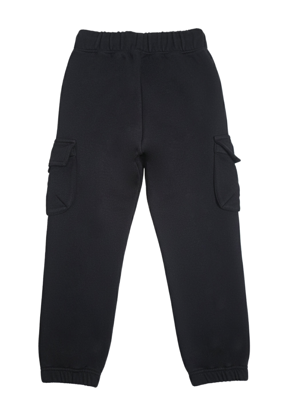 Black fleece sweatpants for boys