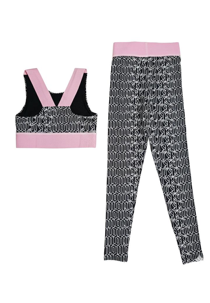 Black and pink outfit for girls