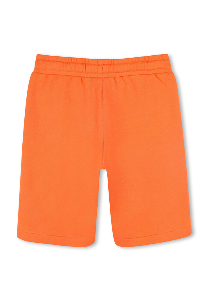 Orange sweatshirt shorts for boys