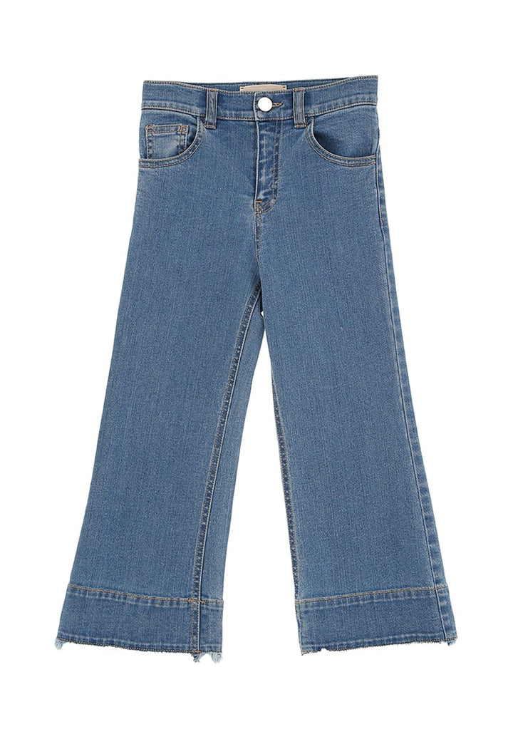 Denim blue jeans for girls
