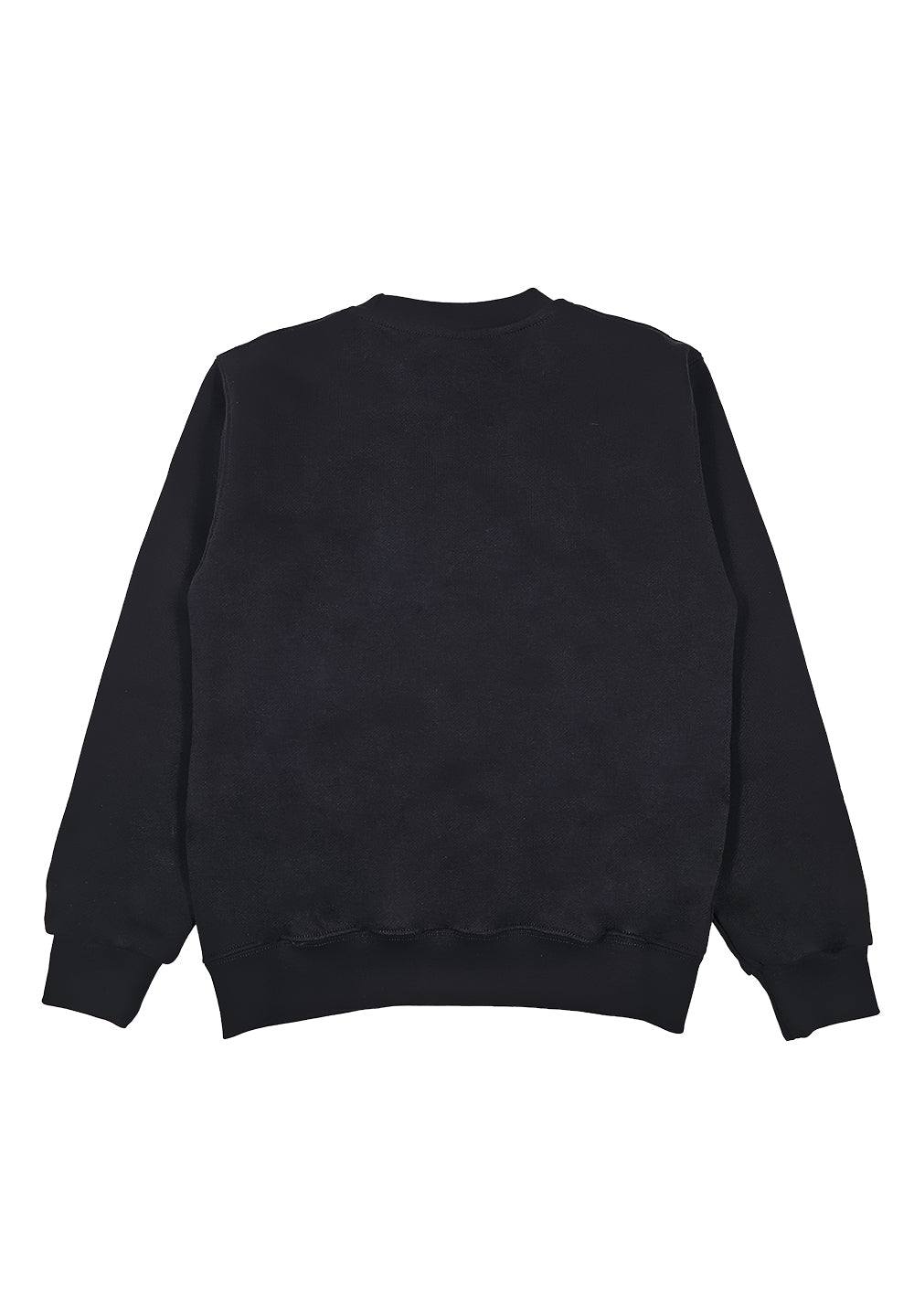 Sudadera de cuello redondo negra para niño