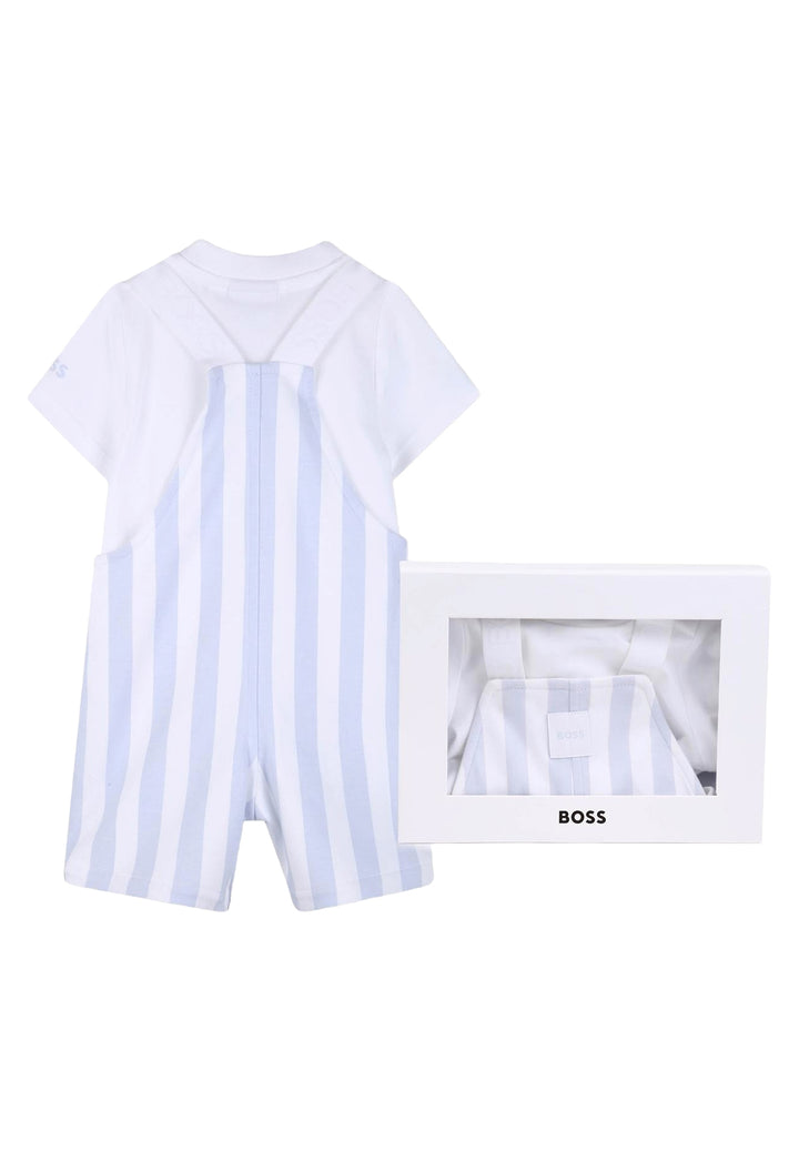 Ensemble 2 pièces ciel et blanc pour bébé