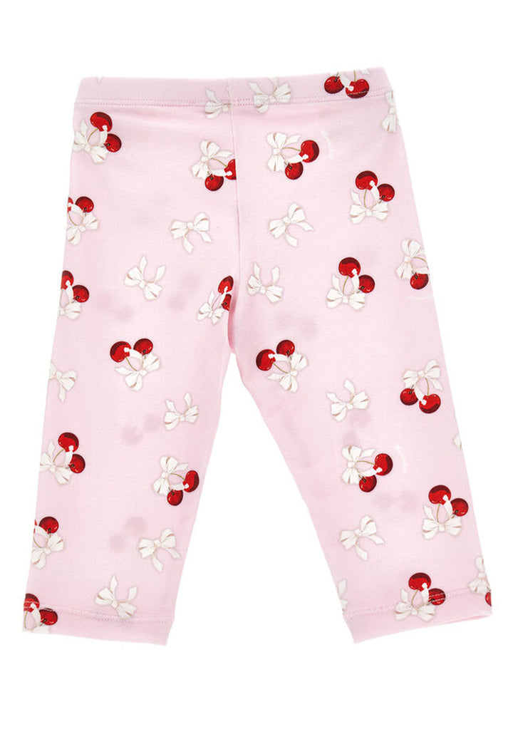 Pink baby leggings