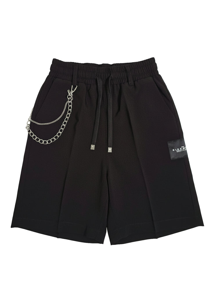Black Bermuda shorts for boys