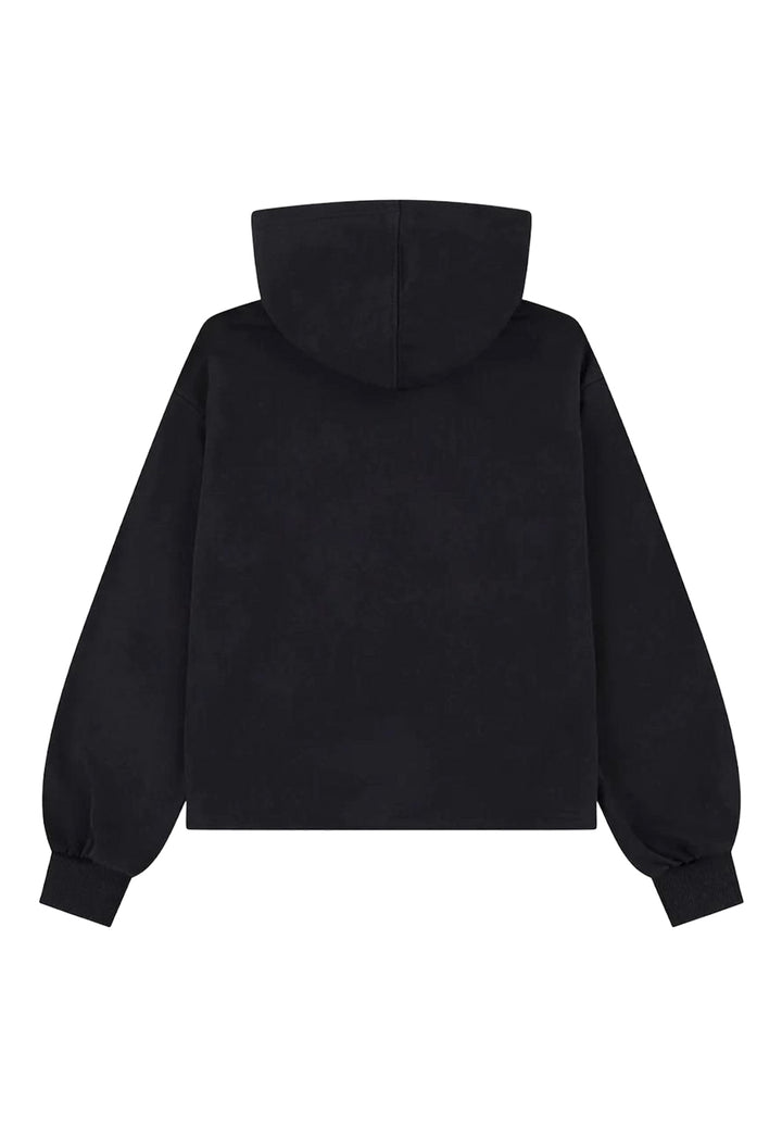 Black hooded sweatshirt for girls