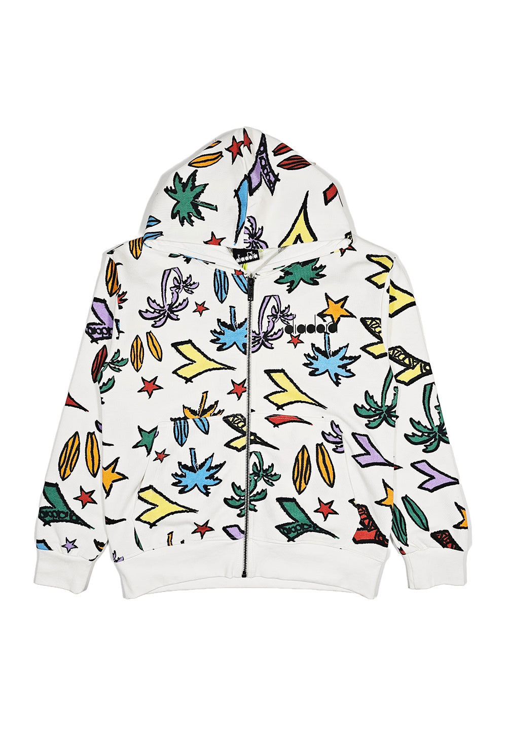 Felpa zip bianca per bambino - Primamoda kids