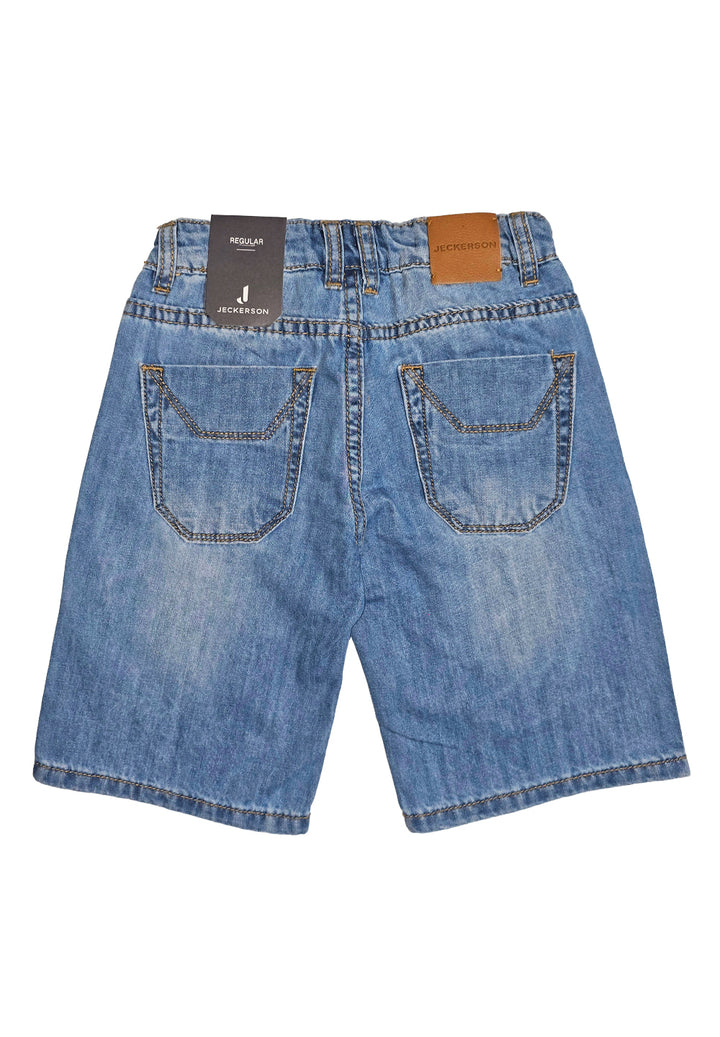 Blue denim Bermuda shorts for boys