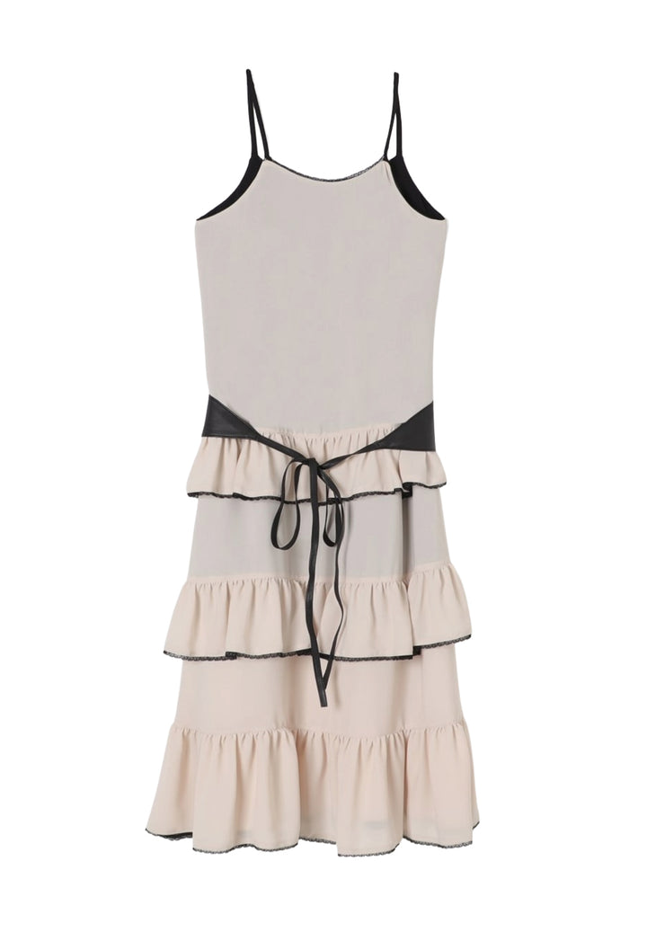 Vestido beige para niña