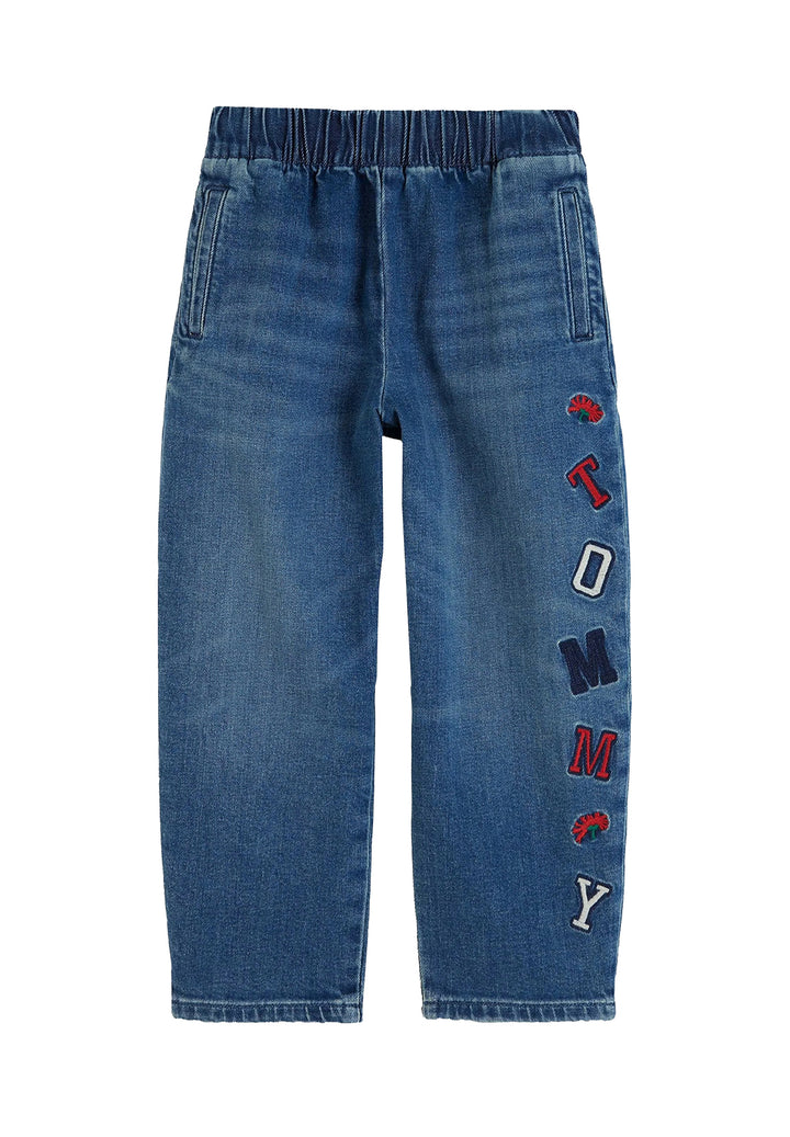 Girls' blue denim jeans