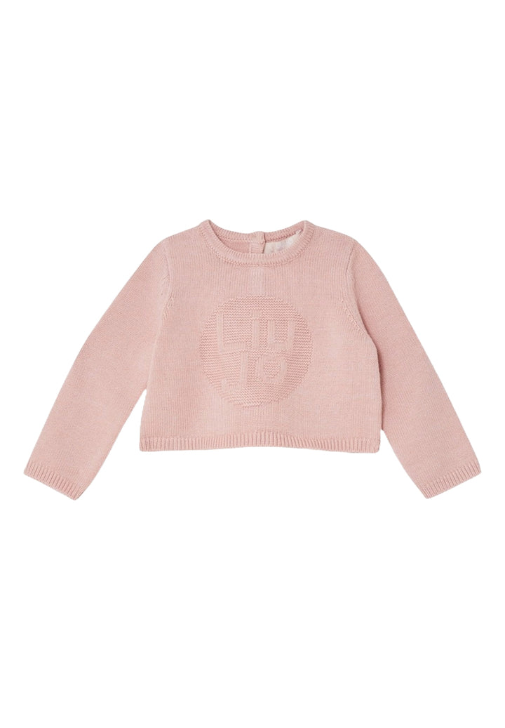 Pull rose pour bébé fille