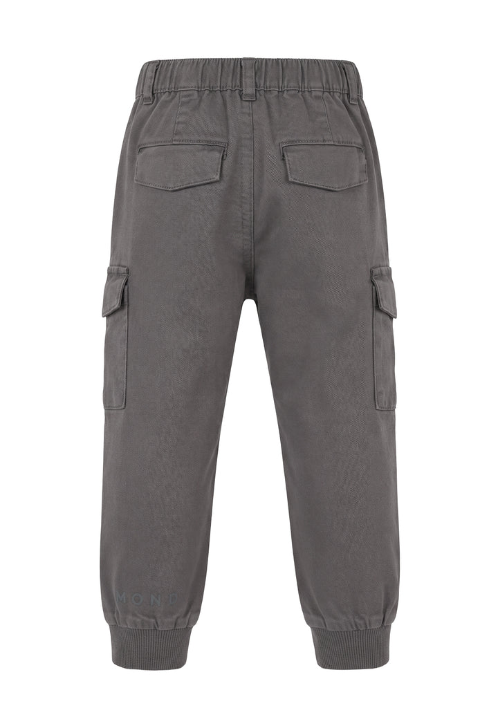 Gray cargo pants for newborn